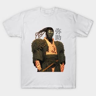 Yasuke Black Samurai in 1579 Feudal Japan No. 4, Yasuke 弥助 T-Shirt